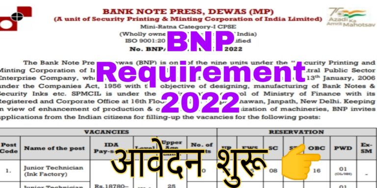 BNP Requirement 2022