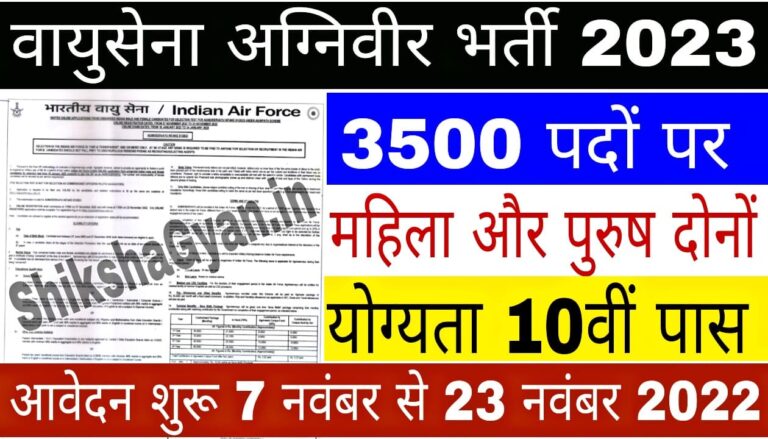 Indian Air Force Agniveer Recruitment 2023