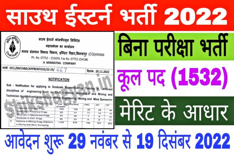 SECL Recruitment 2022