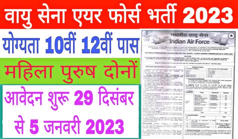 Indian Air Force Apprentice Recruitment 2022