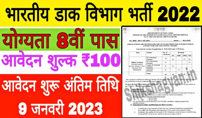 India Post Office Bharti 2022 Apply