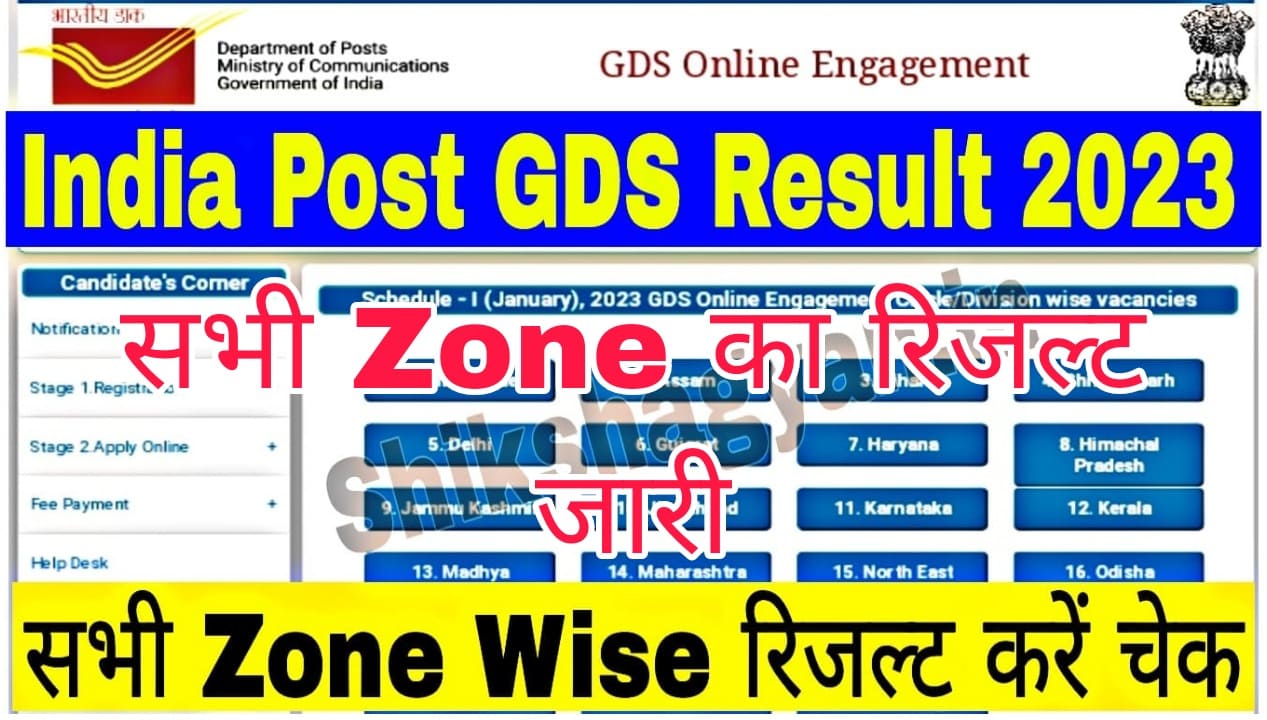 India Post GDS Result 2023 Name Wise