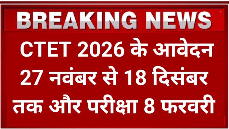 CTET 2026 Notification Out