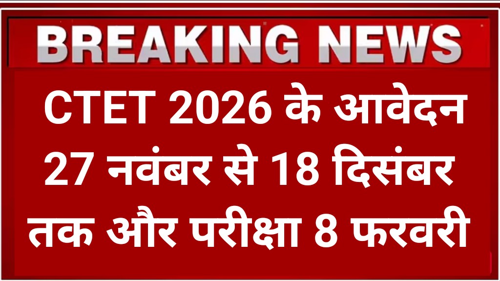 CTET 2026 Notification Out