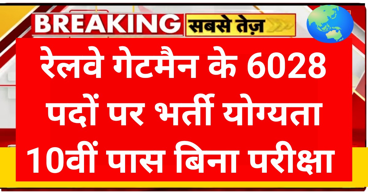 Railway Gateman Recruitment 2025