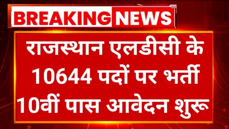 Rajasthan LDC Notification 2026