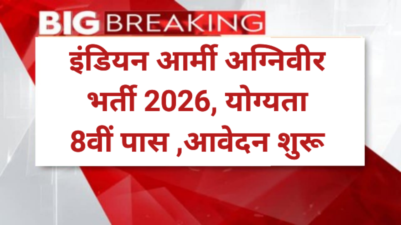 Indian Army AgniVeer Bharti 2026
