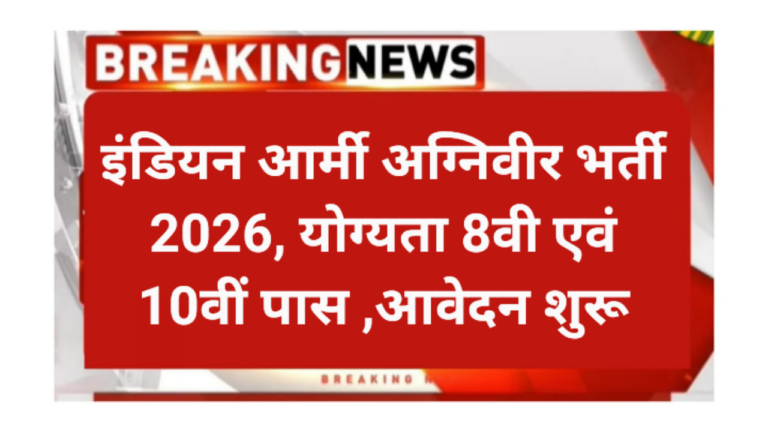 Indian Army AgniVeer Requirement 2026