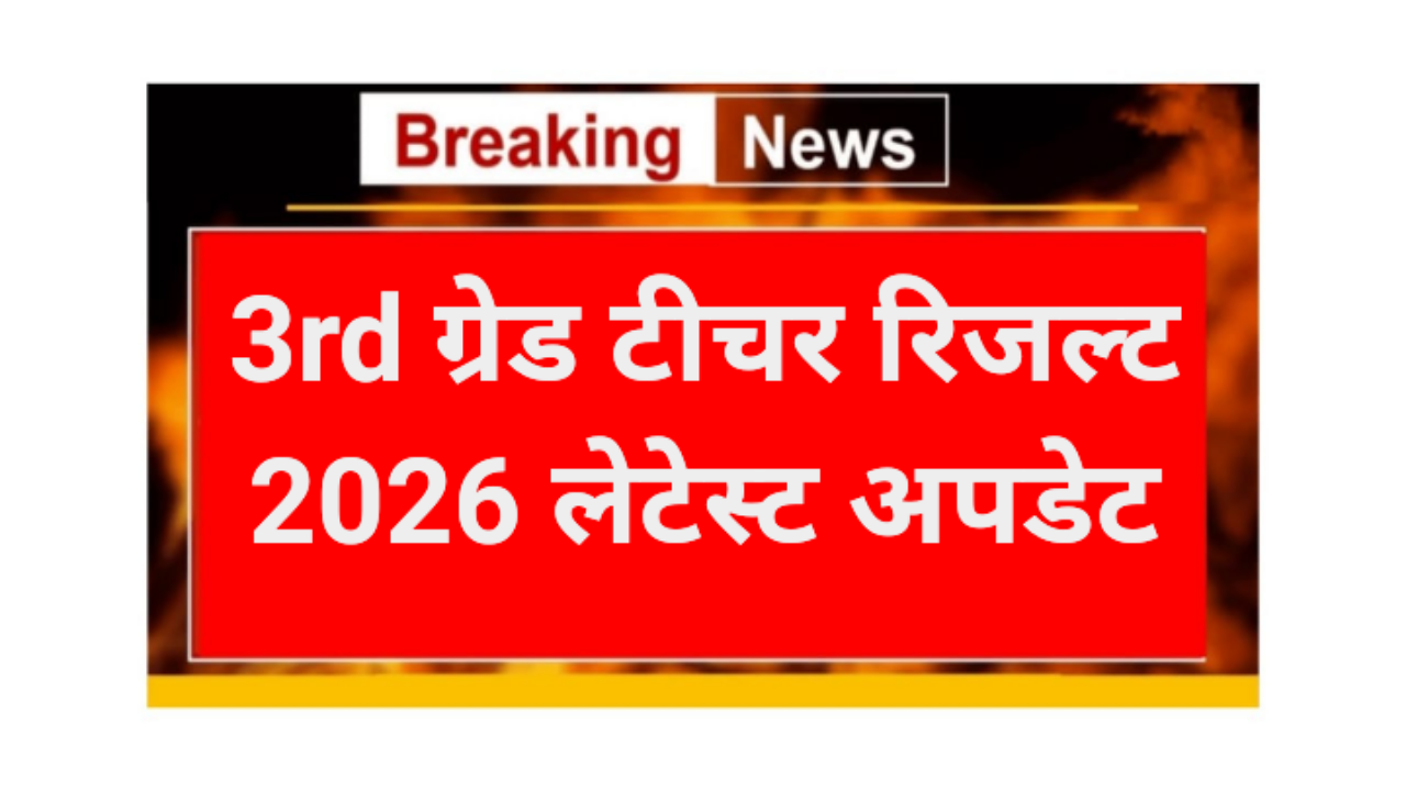 Rajsthan 3rd Grade Teacher Result 2026
