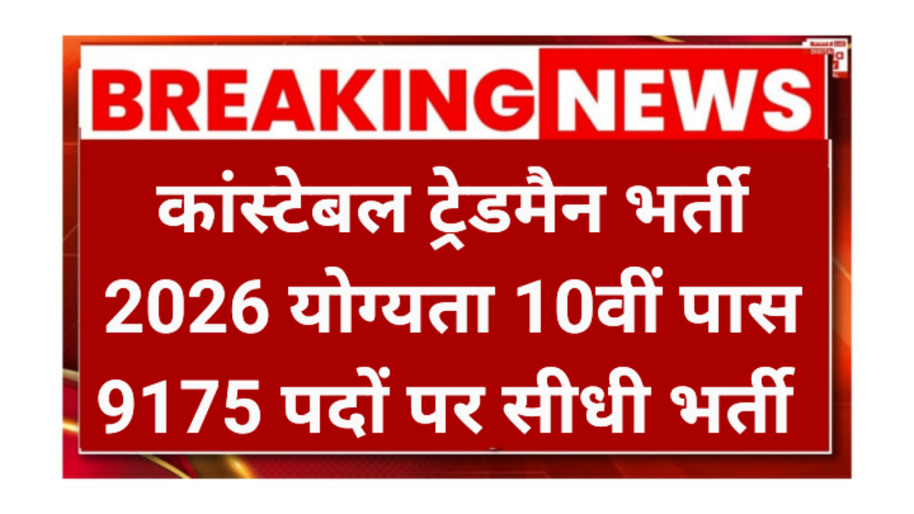 CRPF Trademan Requirement 2026CRPF Trademan Requirement 2026